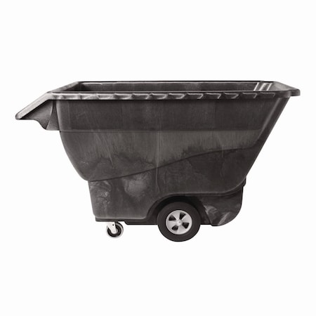 Rubbermaid Commercial Structural Foam Tilt Truck, 1 cu yd, Standard Duty, 1,250 lb Capacity, Black FG9T1500BLA